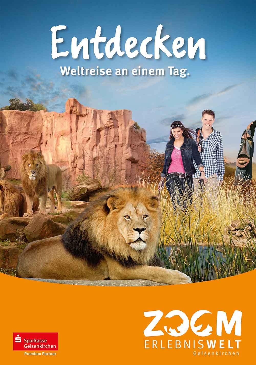 Plakatlayout Erlebniswelt Afrika
