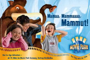 Werbekampagne Ice Age im Movie Park Germany
