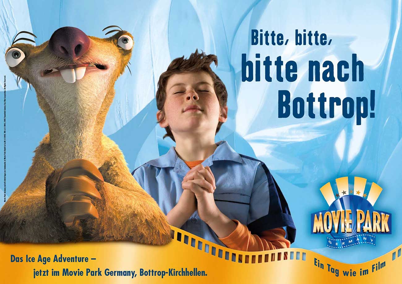 Außenwerbung Movie Park Außenwerbung Beispiel Movie Park Bottrop