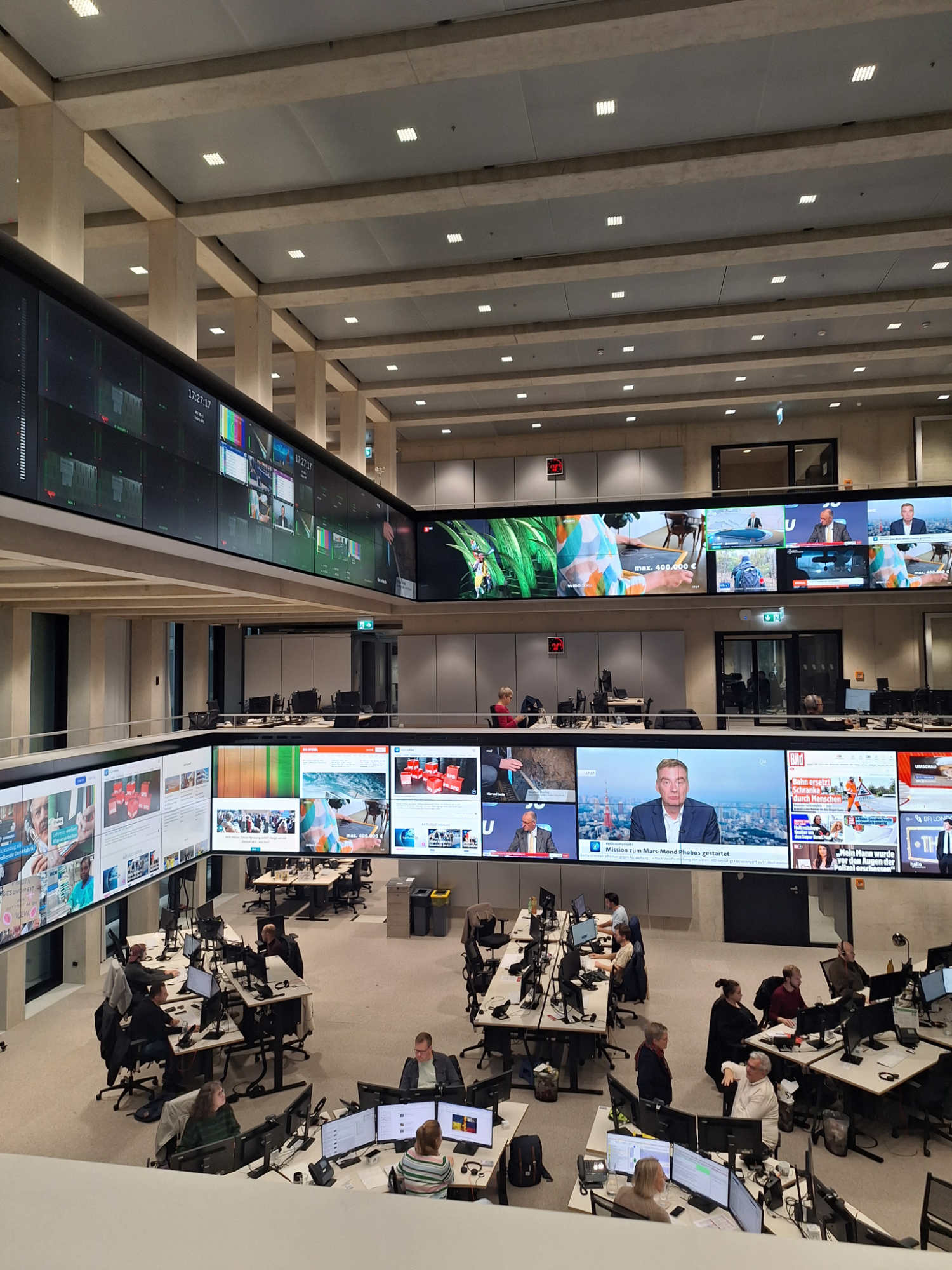 Der neue WDR Newsroom in Köln